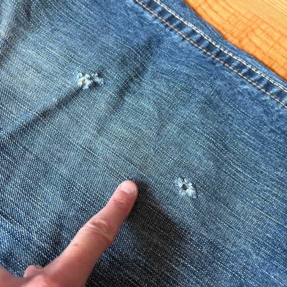 Ariat M4 Jeans Relaxed Boot Cut Mens 36x32 Blue Dark Wash Denim Pants 36 30 31 - Picture 5 of 16